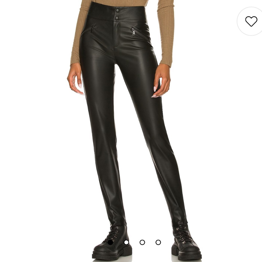 Faux leather pants